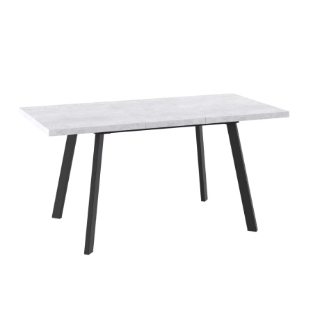 Стол BORG-140, раздвижной 140(180)х85, СЕРЫЙ СЛАНЕЦ/ЧЕРНЫЙ) BORG 140